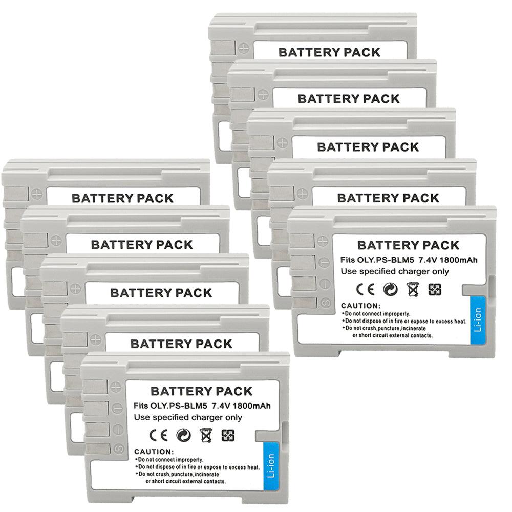 For Olympus BLM-5 Battery E-5 C-5060 1800mAh Camera Batteries