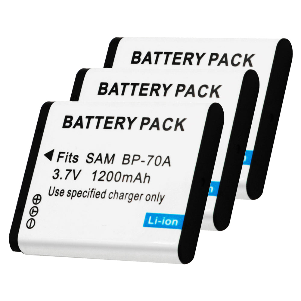 For Samsung BP-70A Battery AQ100, DV50, DV90, DV100, DV101, DV150F 1200mAh Camera Batteries