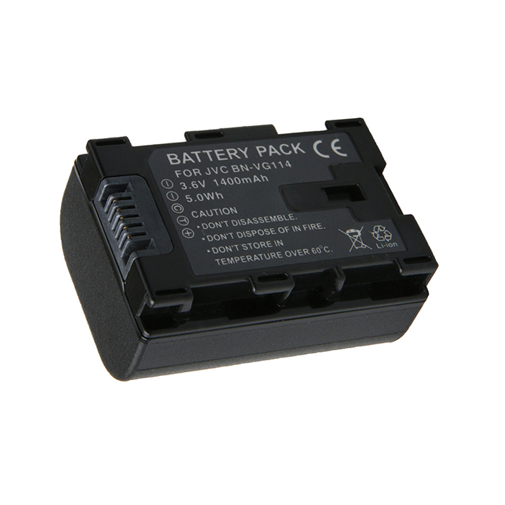 For JVC Camera Battery BN-VG114 3.6V 1400mAh Batteries