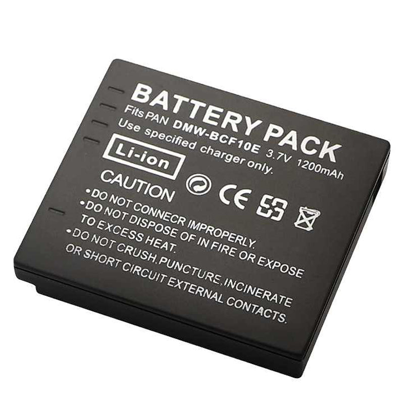 For Panasonic DMW-BCF10 DMW-BCF10E Battery Replacement DE-A59 DE-A59B, DE-A60 DMC-FS10 Lumix DMC-FS11 1200mAh Camera Batteries