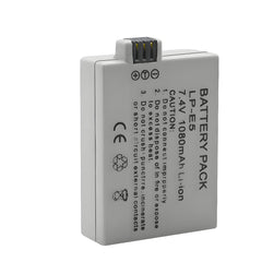For Canon LP-E5 LPE5 Battery EOS Rebel XSi EOS 450D 1080mAh Camera Batteries