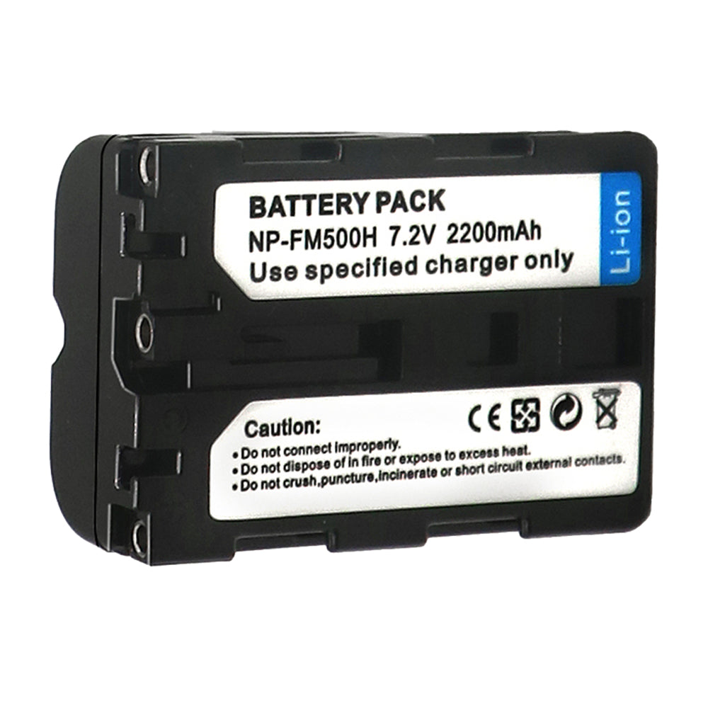 Battery  for Sony NP-FM500H DSLR-A100 A200 A350 A450 A500 2200mAh Camera Batteries