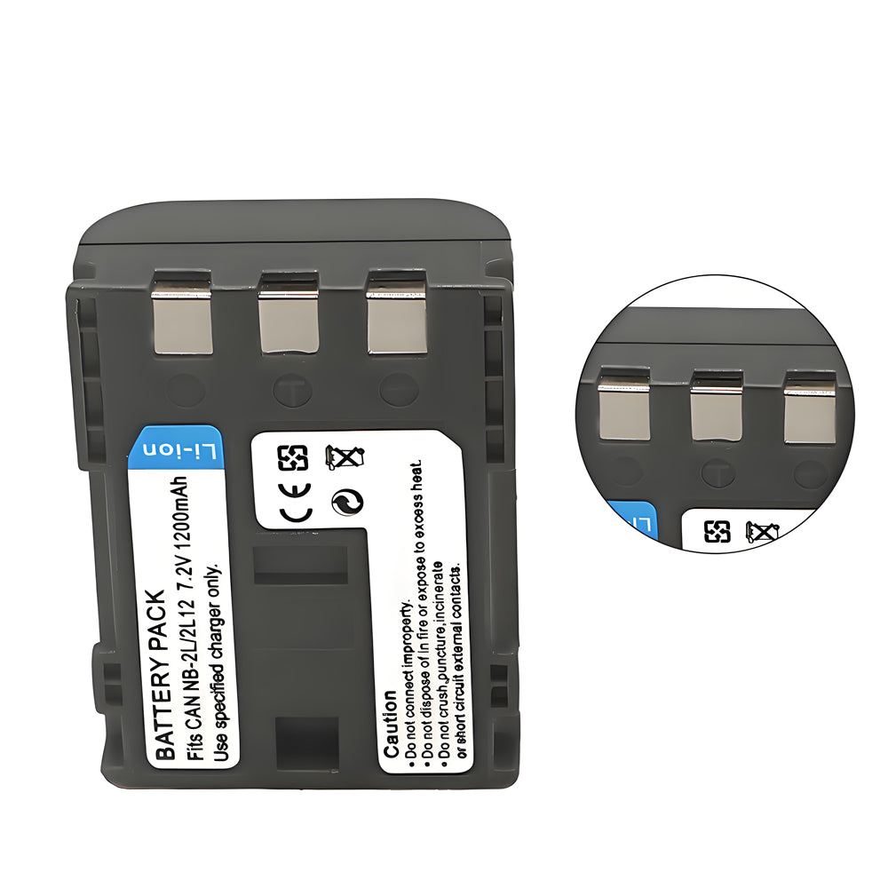 For Canon NB-2L, NB-2LH DC301, DC310, DC320, DC330 Battery 1200mAh Camera Batteries