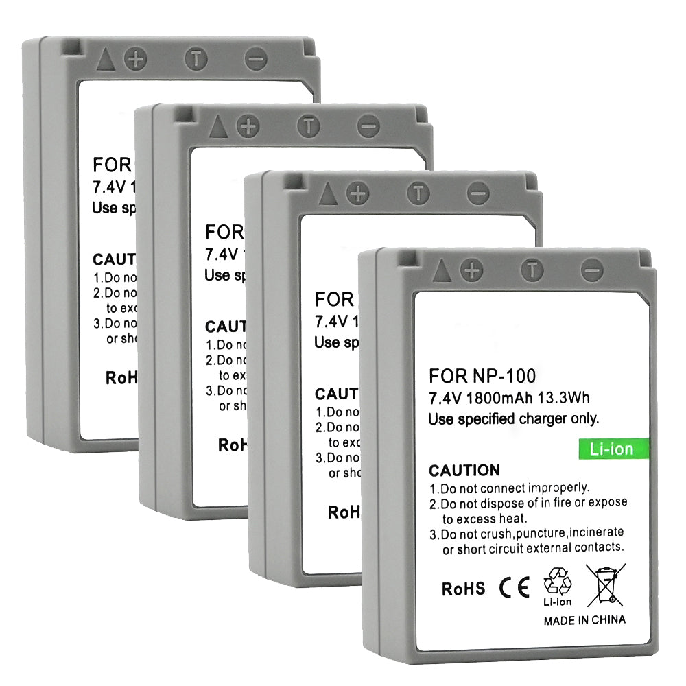 For Casio CNP100 Battery Exilim Pro EX-F1, Casio Exilim Pro EX-F1BK 1800mAh Camera Batteries