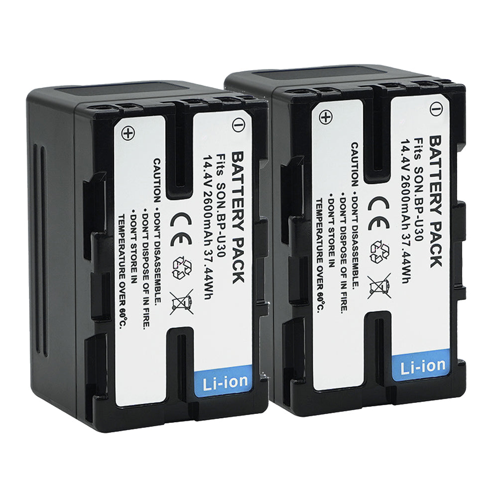 BP-U30 Battery 2600mAh for Sony XDCAM EX, HD422, PHU-60K, ILME-FX6, PXW-FS5 Camera Batteries