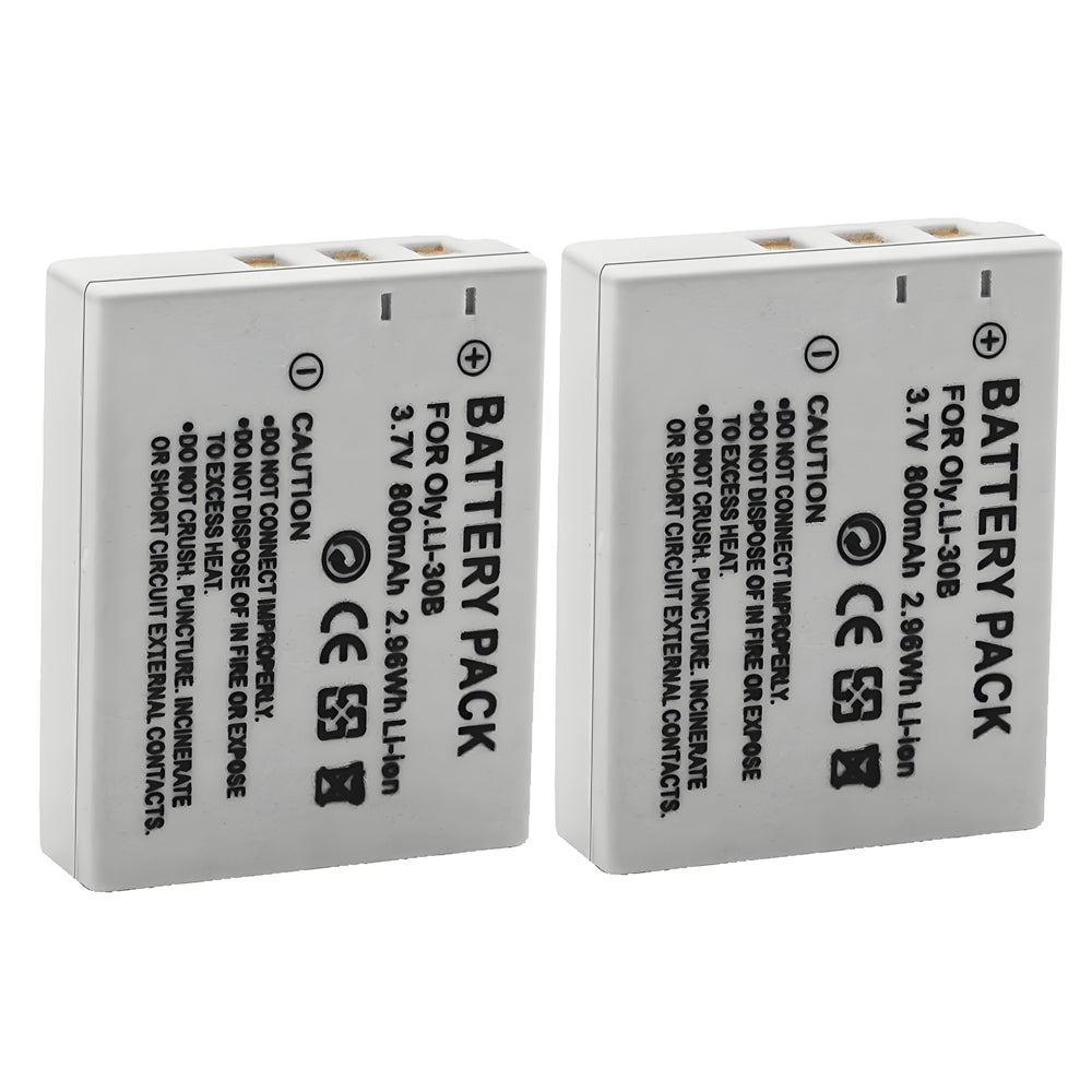 For Olympus Li-30B Battery Stylus Verve Digital S, Μ-mini Digital, Μ-mini Digital S 800mAh Camera Batteries