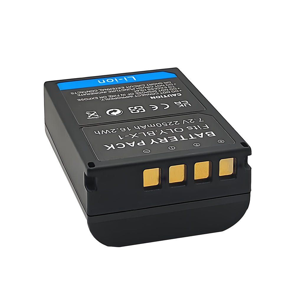 For Olympus BLX-1 Battery OM-1 OM-1 Mark II 2250mAh Camera Batteries