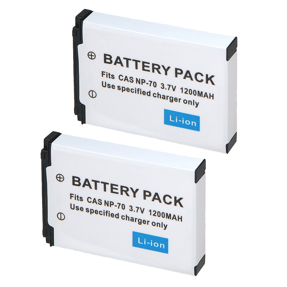 For Casio NP70 NP-70 CNP70 Battery BC-70L Exilim Zoom EX-Z150 EX-Z155 EX-Z250 1200mAh Camera Batteries