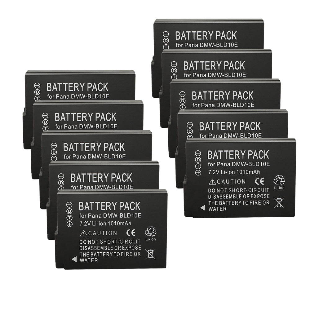 For Panasonic DMW-BLD10, DMW-BLD10E, DMW-BLD10PP Battery Lumix DMC-G3, DMC-GF2, DMC-GX1 1010mAh Camera Batteries