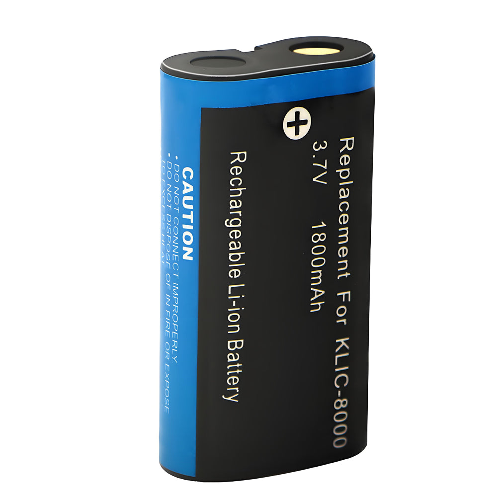 For Kodak Camera Battery KLIC-8000 K8000 3.7V 1800mAh Batteries