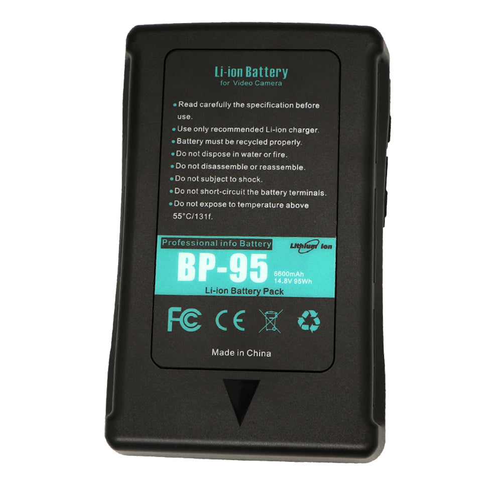 For Sony BP-95W BP-150W Battery DSR-250P, DSR-600P, DSR-650P, HDW-800P 6600mAh Camera Batteries