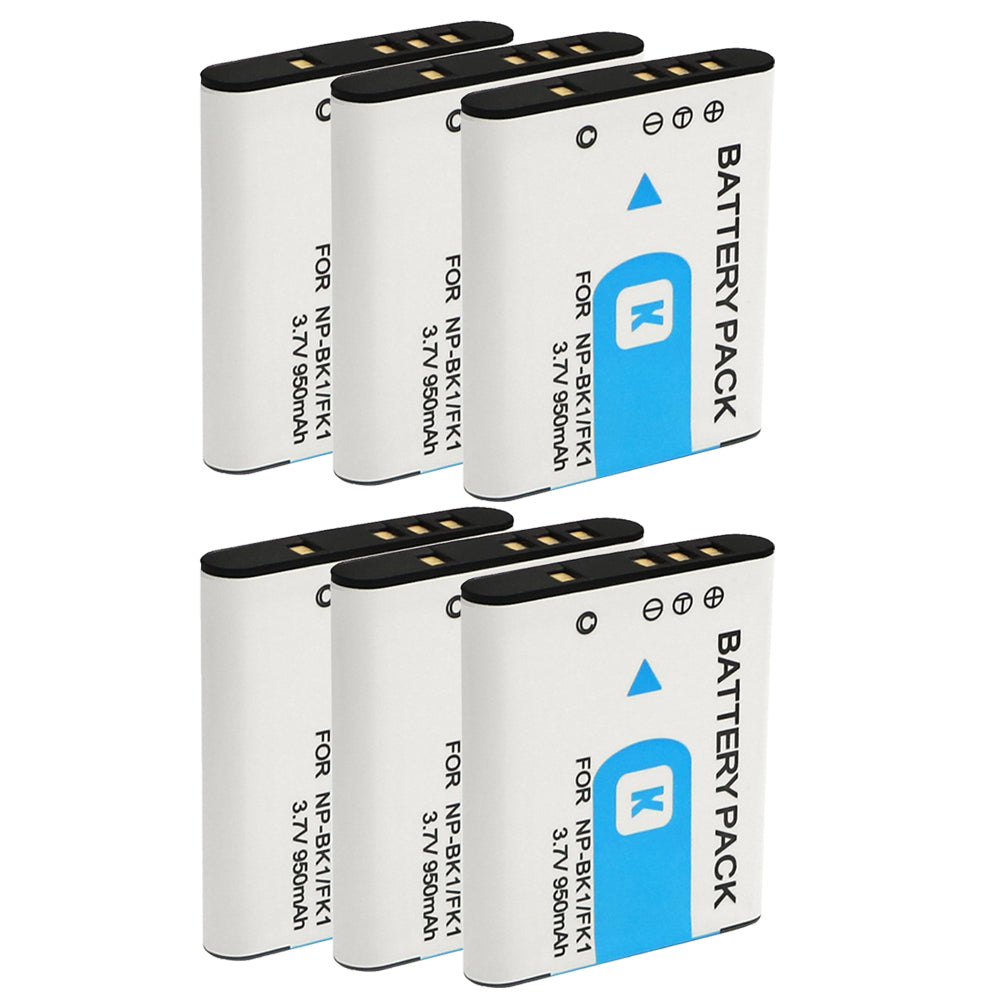 For Sony NP-BK1/NP-FK1 Battery Bloggie MHS-CM5 Cyber-shot DSC-S750 950mAh Camera Batteries