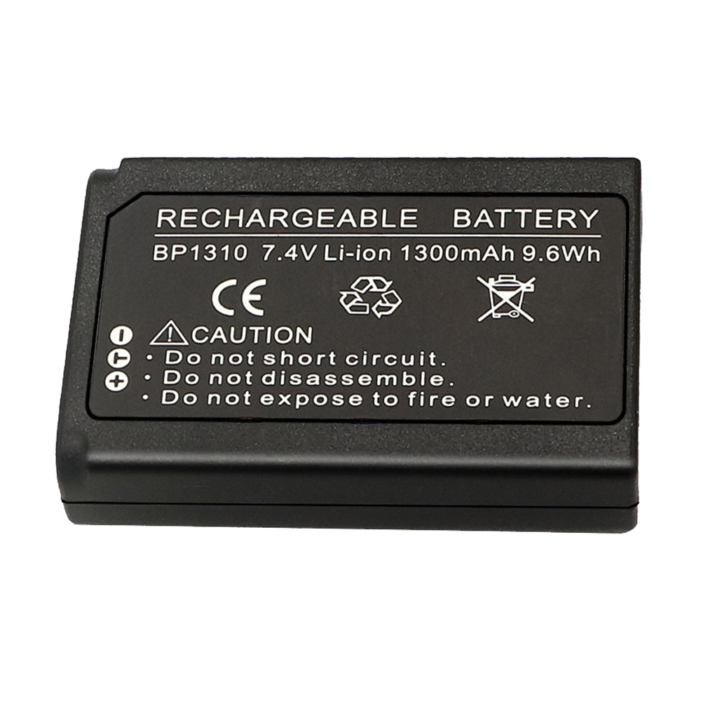 For Samsung BP1310 BP-1310 BP-1310EP, ED-BP1310 EDBP1310 Battery NX5, NX10, NX11, NX20, NX100 1300 MAh Camera Batteries