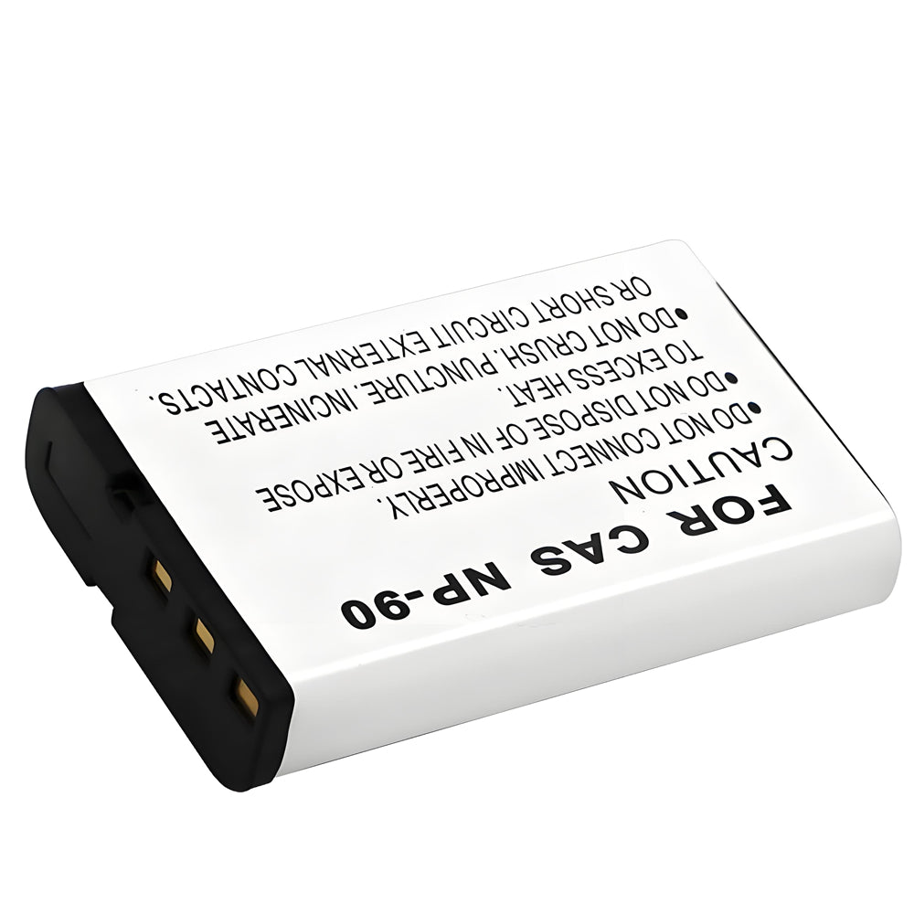 For Casio CNP-90 Battery NP-90DBA Casio BC-90L Charger, Casio Exilim EX-H20G, 1950mAh Camera Batteries