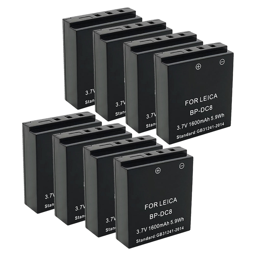 For Leica Camera Battery BP-DC8 3.7V 1600mAh Batteries