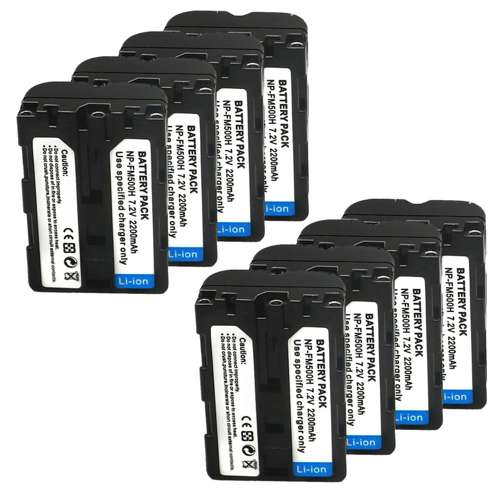 Battery  for Sony NP-FM500H DSLR-A100 A200 A350 A450 A500 2200mAh Camera Batteries