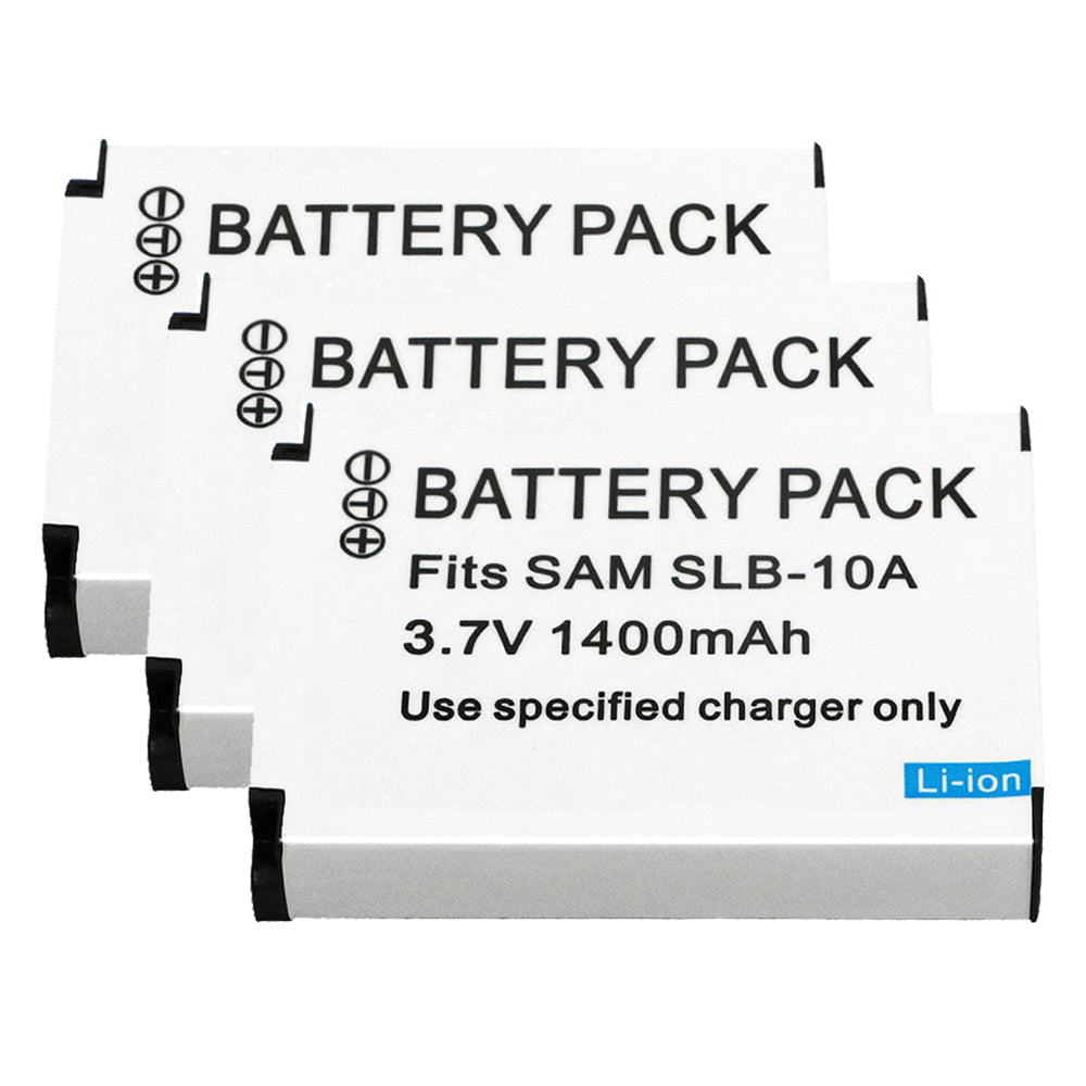 For Samsung SLB-10A Battery ES50 ES55 ES60 EX2F HMX-U10 HMX-U20 HZ10W HZ15W IT100 1400mAh Camera Batteries