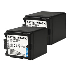 For Panasonic VW-VBG260 Battery Replacement  VW-VBG070, VW-VBG130, VW-VBG130-K, VW-VBG130PPK, VW-VBG260, VW-VBG260-K, VW-VBG260PPK, DMW-BLA13, DMW-BLA13A  3000mAh Camera Batteries