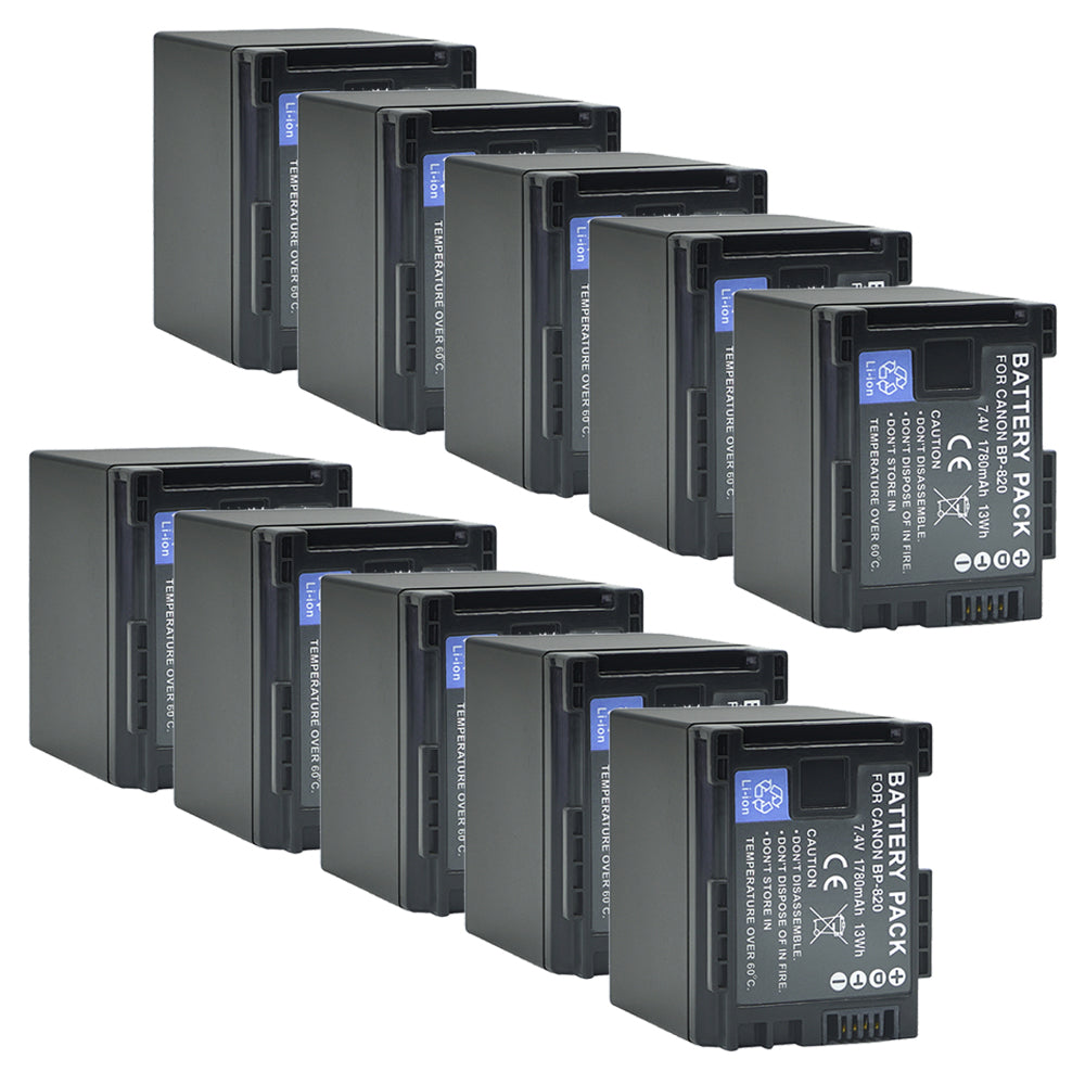 For Canon BP-820 Battery XA10 VIXIA HF G21 XF400 1780mAh Camera Batteries