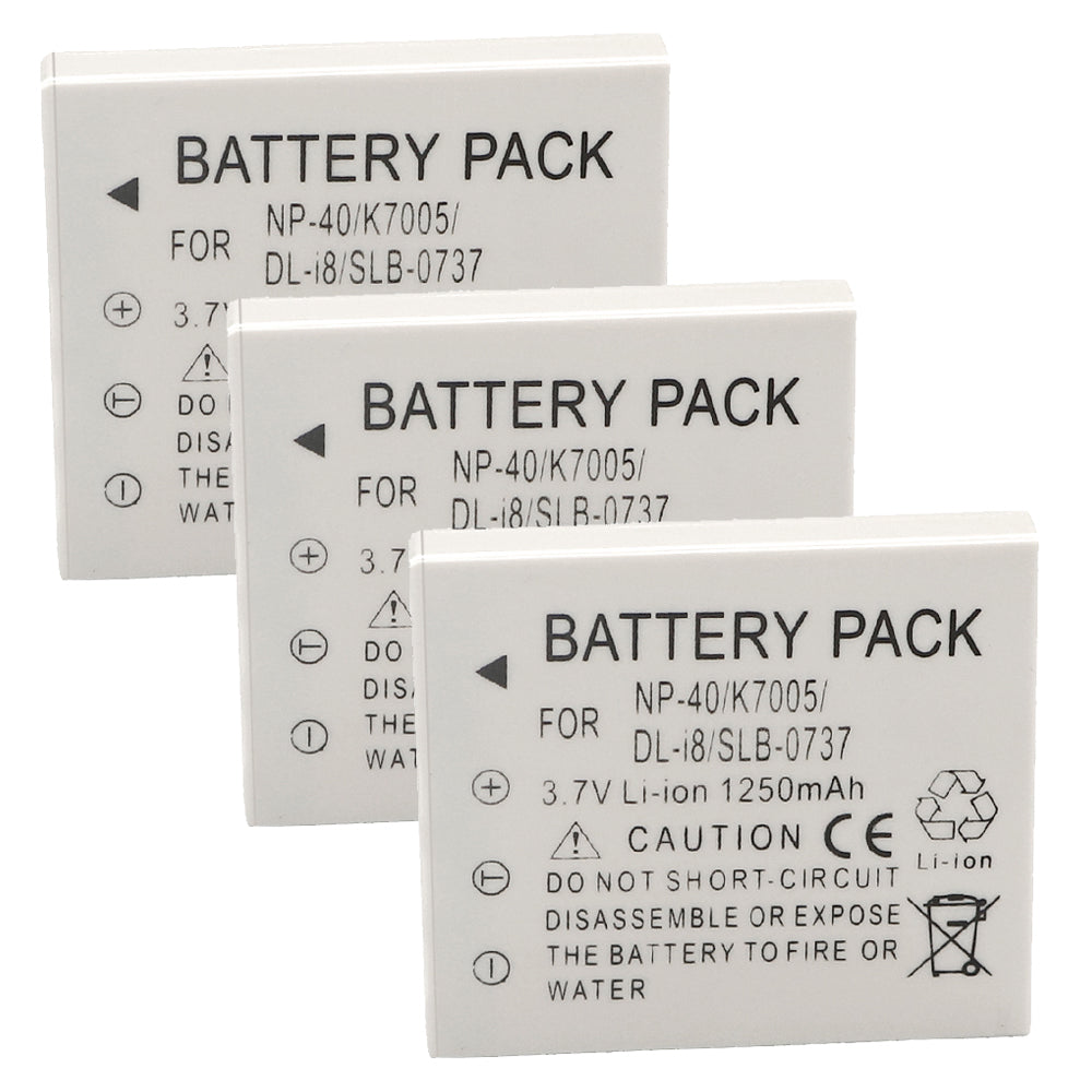 For Sanyo Camera Battery NP-40 3.7V 1250mAh Batteries