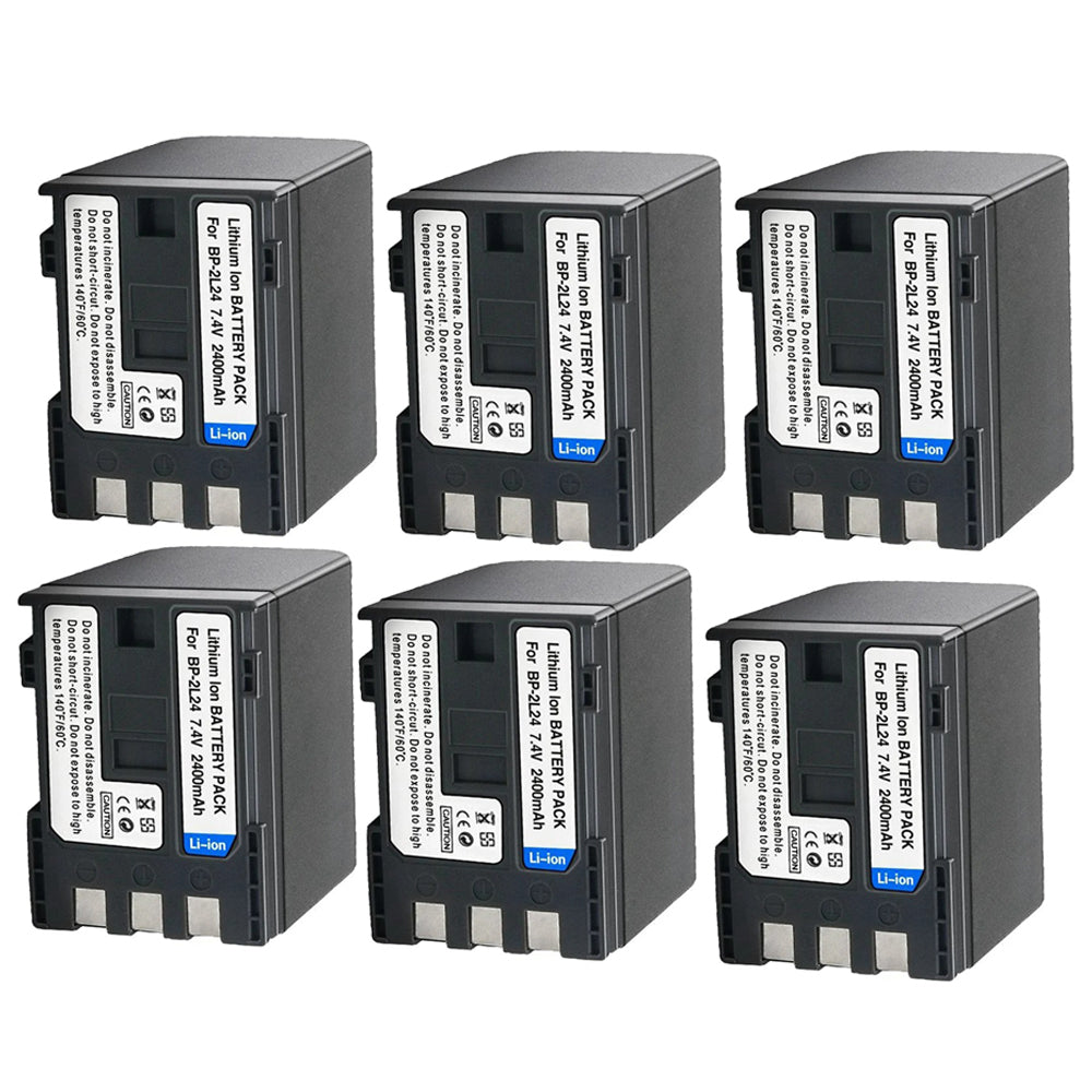 For Canon NB-2L24 BP-2L24 NB-2L24H IVIS DC301 DC310 Elura 40 FV500 Battery 2400mAh Camera Batteries