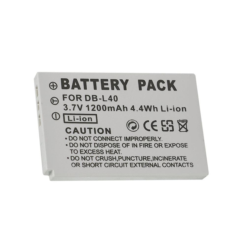 For Sanyo Camera Battery DB-L40 3.7V 1200mAh Batteries
