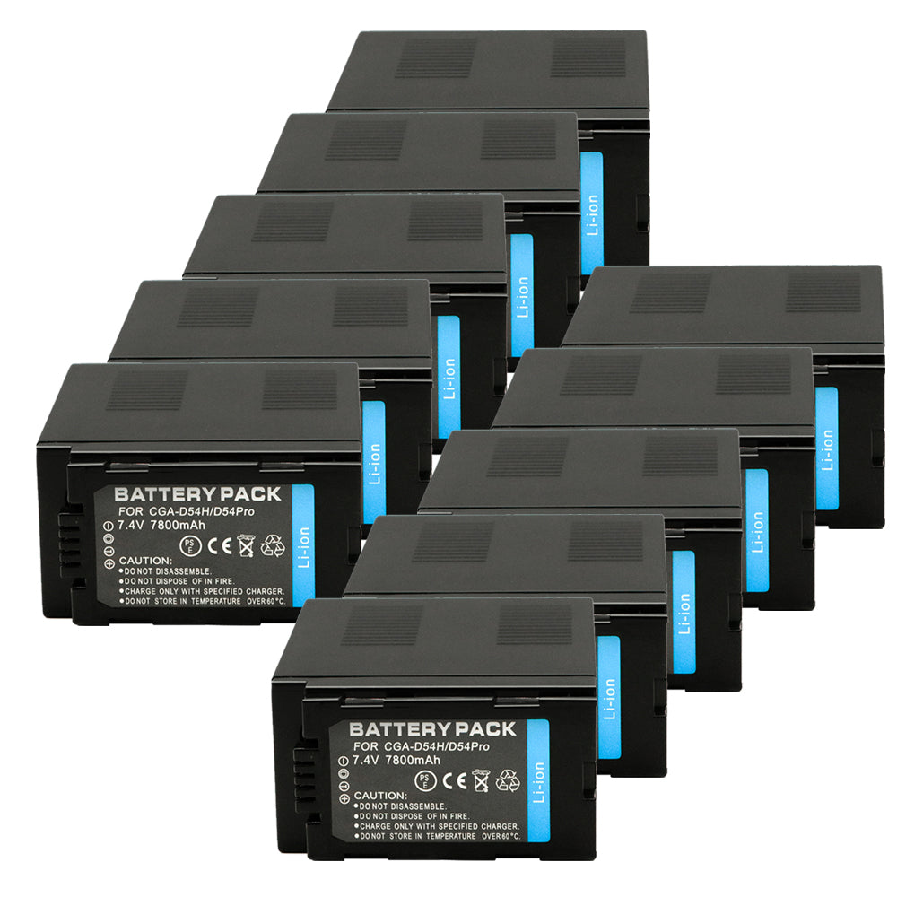 For Panasonic CGA-D54SH Battery D54D MDH2GK AC90MC DVC180B Lithium 7800mAh Camera Batteries
