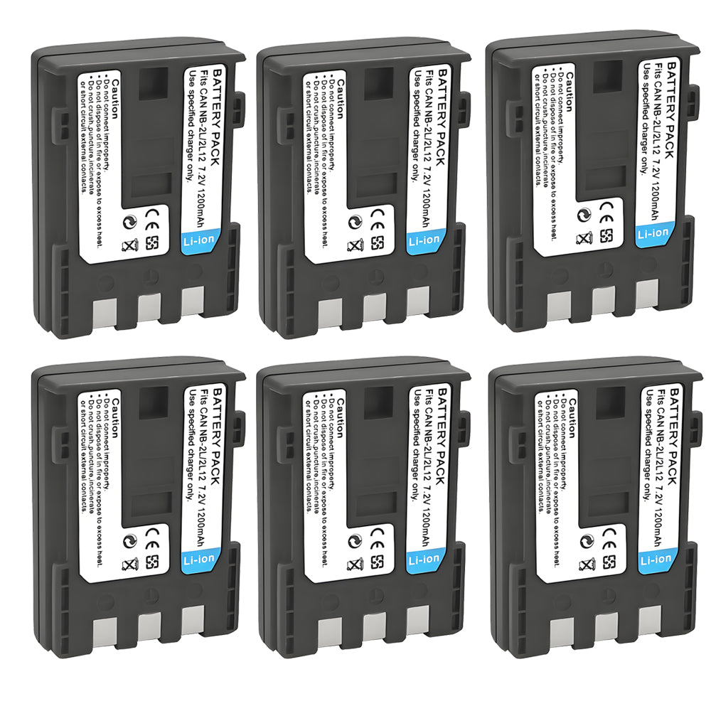 For Canon NB-2L, NB-2LH DC301, DC310, DC320, DC330 Battery 1200mAh Camera Batteries