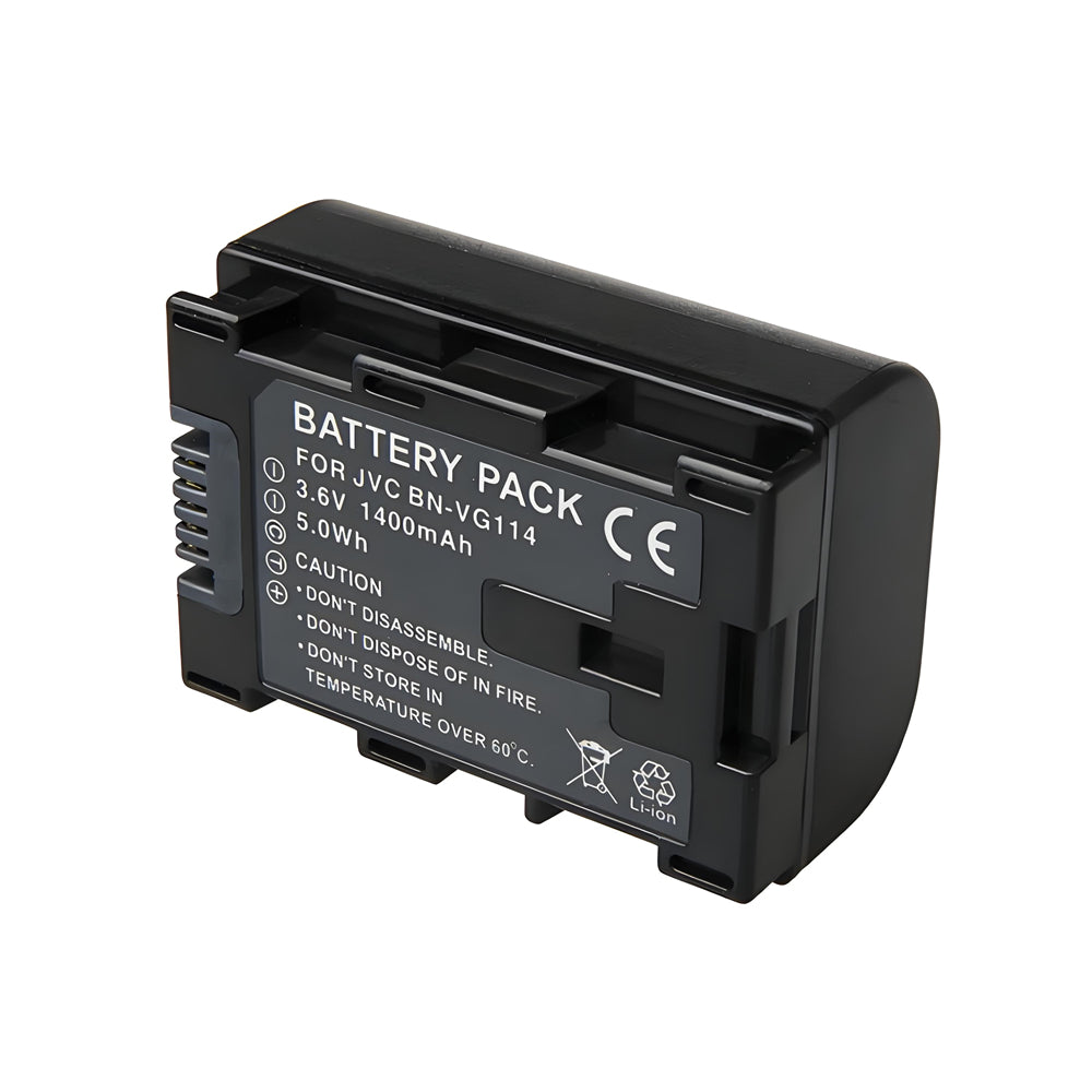 For JVC Camera Battery BN-VG114 3.6V 1400mAh Batteries