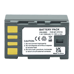 For JVC BN-VF815 Battery GZ-HD300AC, GZ-HD300AEK 1500mAh Camera Batteries