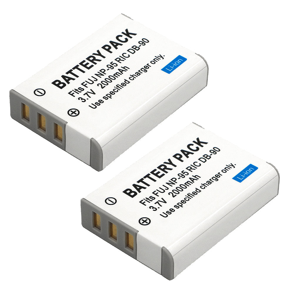 For Fujifilm NP-95 Battery FinePix REAL 3D W1, X100, X100S, X-S1 Batteries