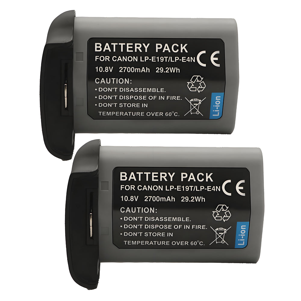 For Canon LP-E19 LPE19 LP-E4 Battery EOS 1D C EOS 1D X Mark II 2700mAh Camera Batteries