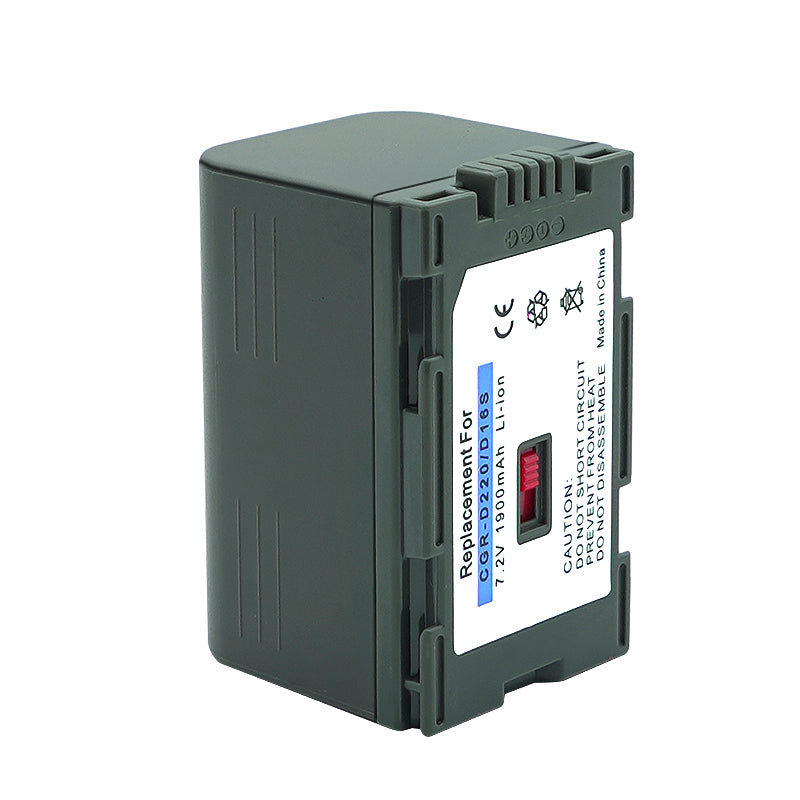 For Panasonic D16S/D220 CGR-D28 Battery  Cga Cgr-d08 D16 D08s D16s D28s 1900mAh Camera Batteries