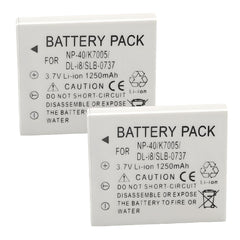 For Fujifilm FNP-40, NP-40N, CGA-S004, Battery, DMW-BCB7, KLIC-7005 1250mAh Camera Batteries