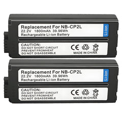 For Canon NB-CP2L Battery SELPHY CP100 HP Photosmart A716 Printer 1800mAh Camera Batteries