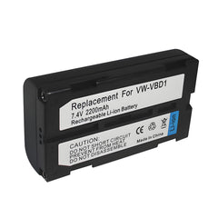For JVC BN-V812 VW-VBD1 Battery GR-DLS1U 2200mAh Camera Batteries