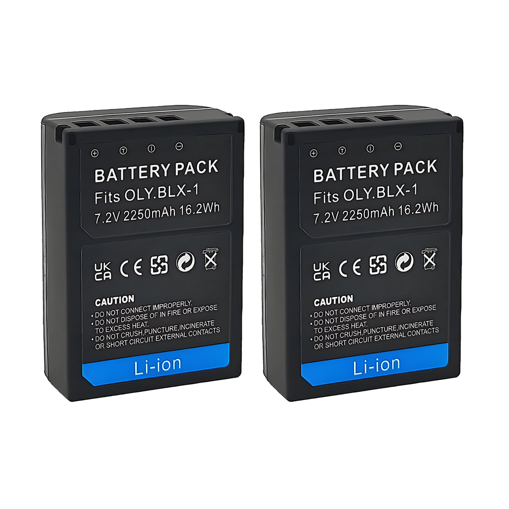 For Olympus BLX-1 Battery OM-1 OM-1 Mark II 2250mAh Camera Batteries