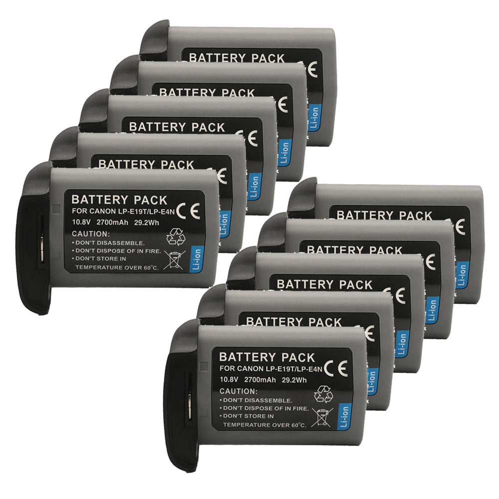 For Canon LP-E19 LPE19 LP-E4 Battery EOS 1D C EOS 1D X Mark II 2700mAh Camera Batteries