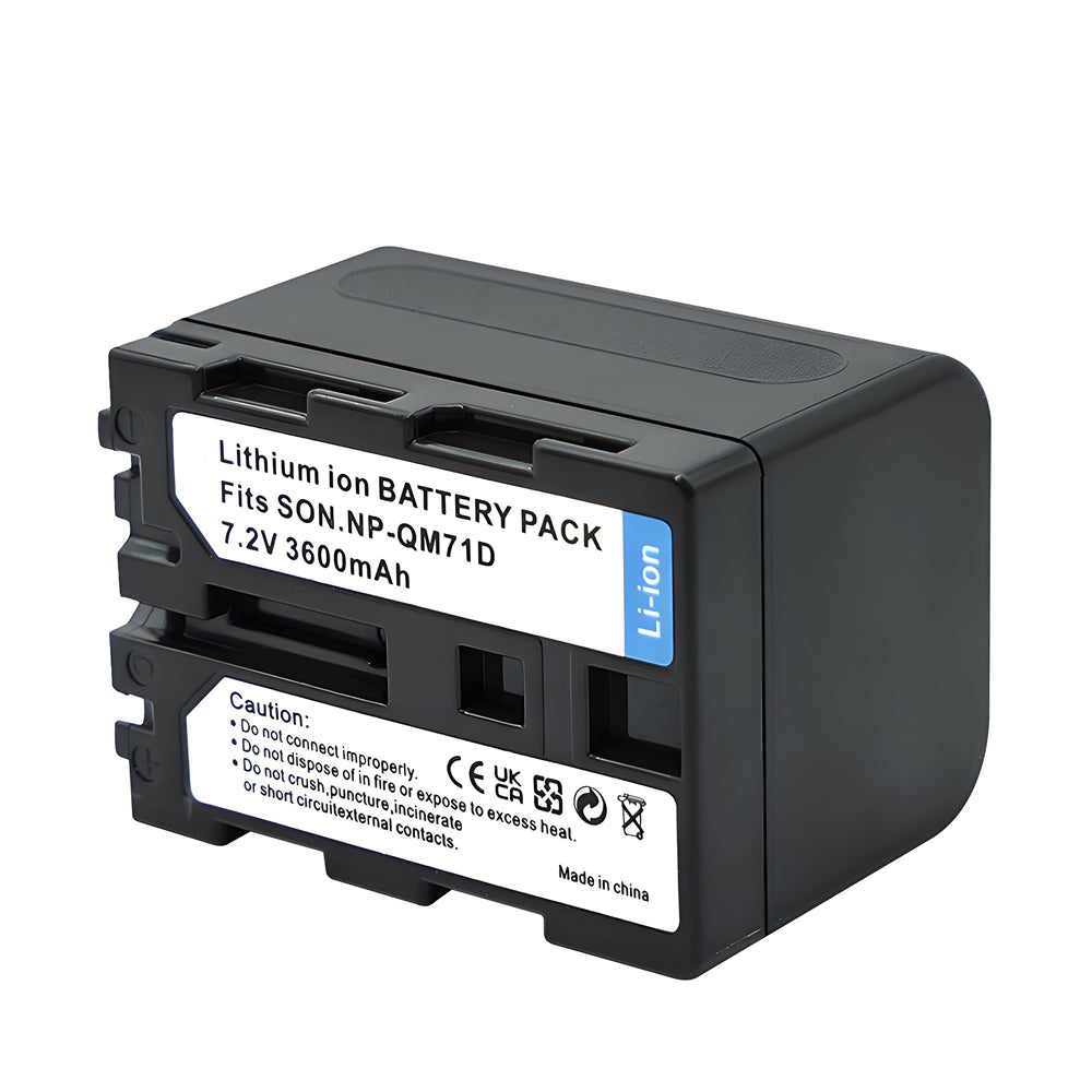 3600mAh NP-QM71D Battery Compatible with Sony  CCD-TRV106 CCD-TRV108 CCD-TRV116 Camera Batteries