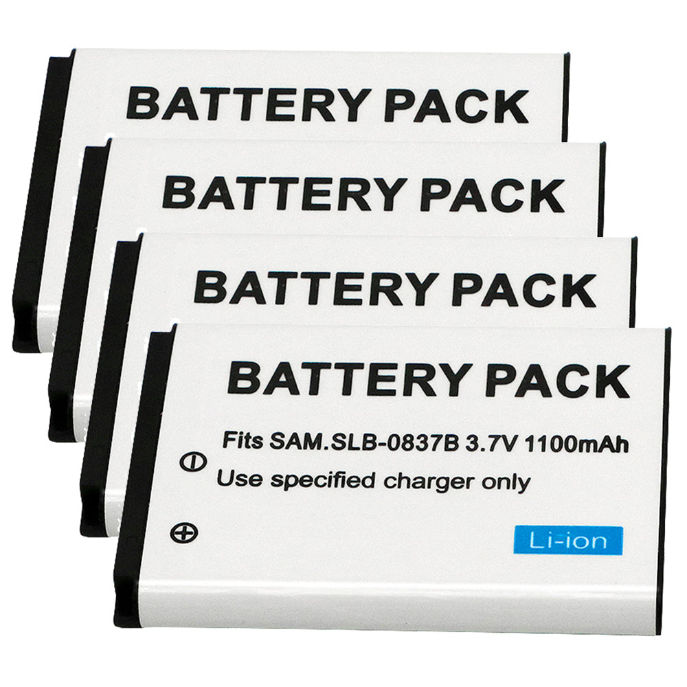 For Samsung SLB-0837B Battery Digimax SL201,L70,L70B, L83T, L85T,L201,L301 1100 MAh Camera Batteries