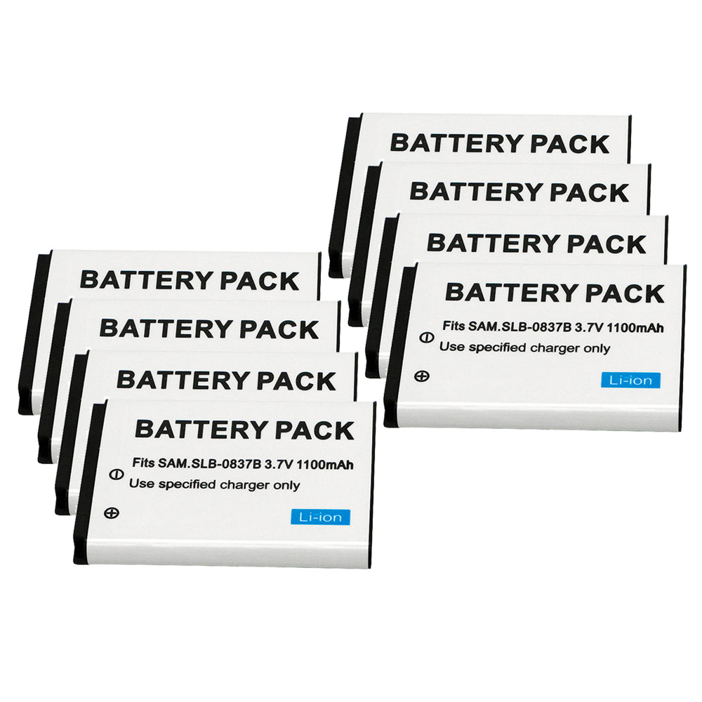 For Samsung SLB-0837B Battery Digimax SL201,L70,L70B, L83T, L85T,L201,L301 1100 MAh Camera Batteries