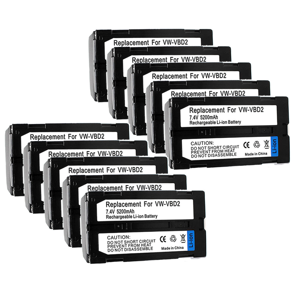 For JVC VW-VBD2 Battery Replacement  CGR-B202A, CGR-B/403 5200mAh Camera Batteries