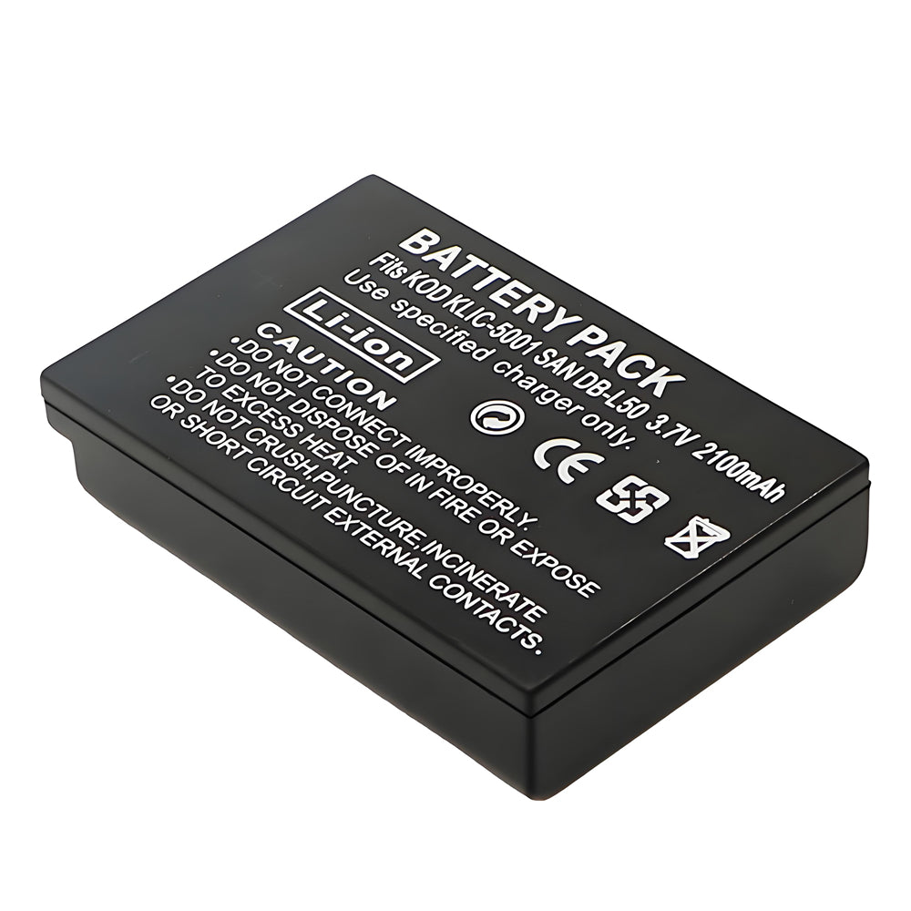 For Kodak Camera Battery KLIC-5001 3.7V 2100mAh Batteries