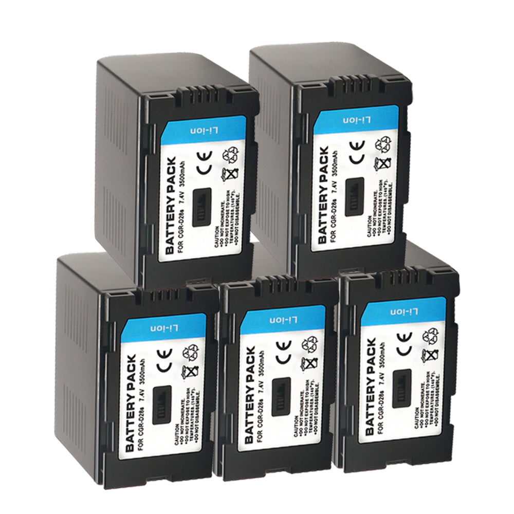 For Panasonic GGR-D28S/D320 Battery D08S CGR-D14 CGR-D28 D28S, CGR-D120 CGR-D210 CGR-D220 CGR-D320 & Panasonic AG Series 3500mAh Camera Batteries