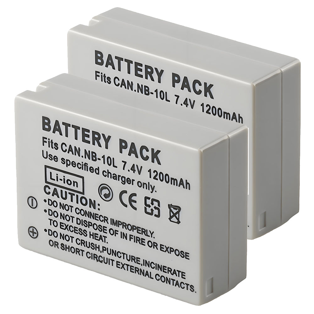 For Canon NB-10L NB10LH Battery PowerShot G1 X G15 1200mAh Camera Batteries