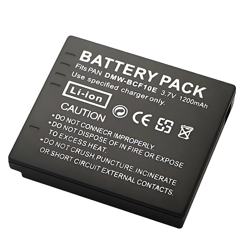 For Panasonic DMW-BCF10 DMW-BCF10E Battery Replacement DE-A59 DE-A59B, DE-A60 DMC-FS10 Lumix DMC-FS11 1200mAh Camera Batteries