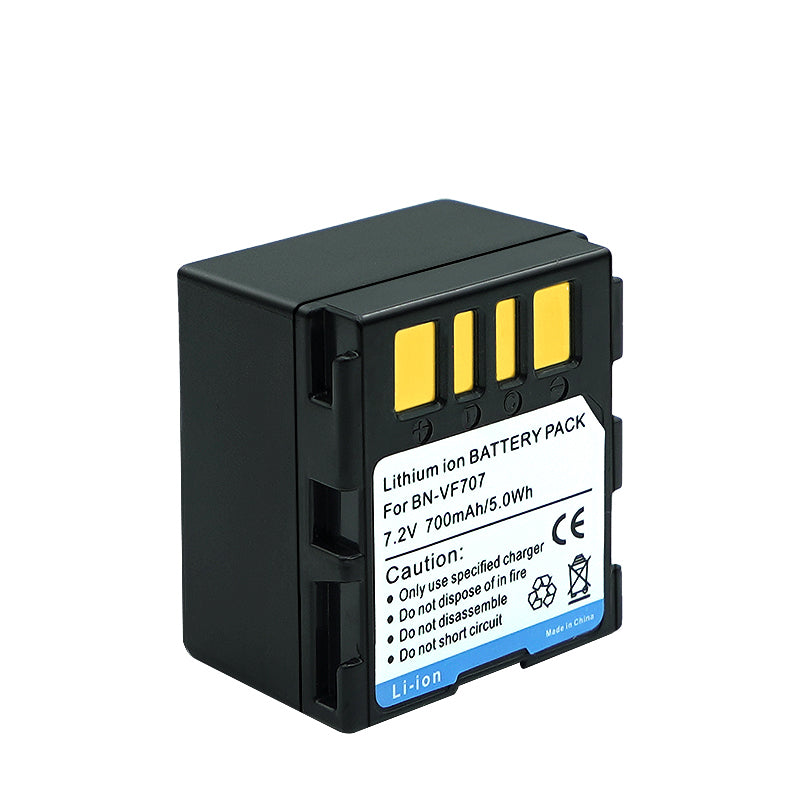 1-Pack BNVF707U Battery  Replacement for JVC BN-VF707U BN-VF707UE BN-VF707US BN-VF714U BN-VF714UE BN-VF714US BN-VF733U BN-VF733UE BN-VF733US Battery, AA-VF7 AA-VF7U Charger