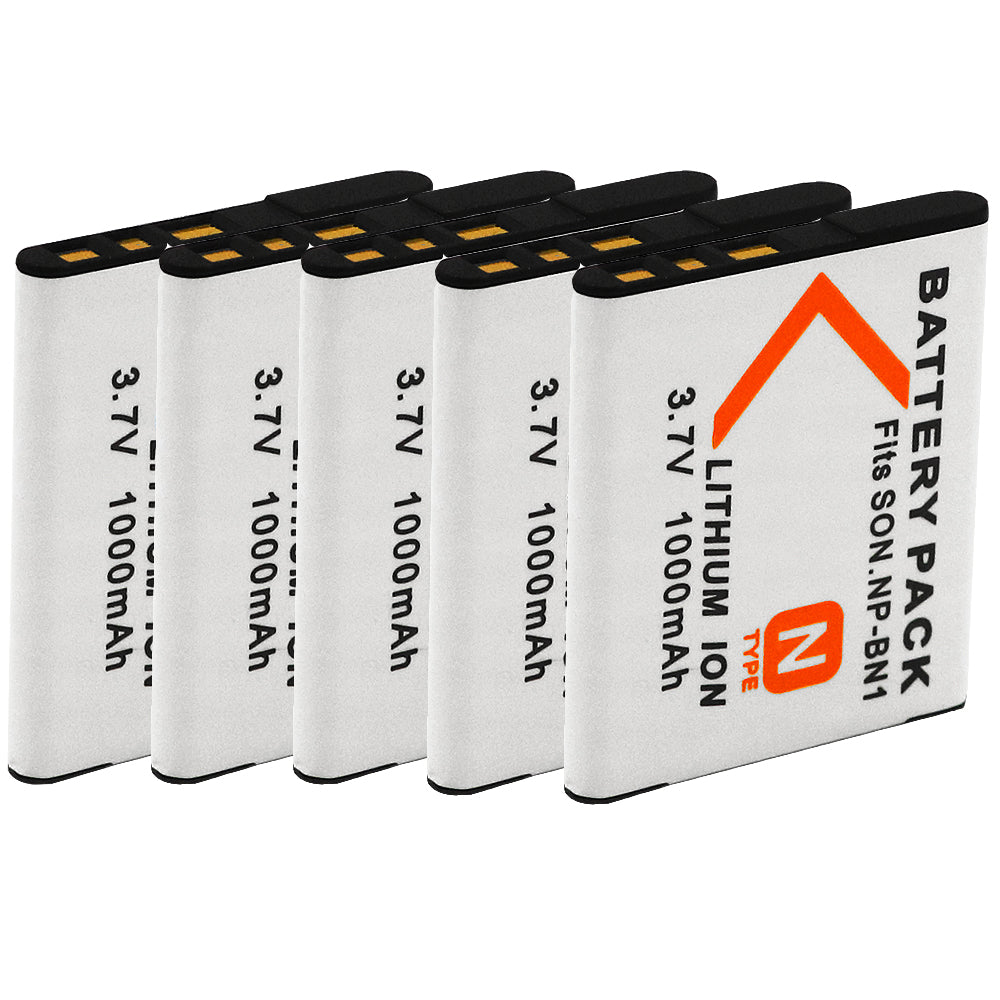 For Sony NP-BN1 Battery Cyber-shot DSC-J10 DSC-QX10 1000mAh Camera Batteries