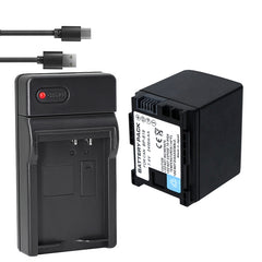 1-Pack BP-808 BP808 Battery and USB Wall Charger Compatible with Canon BP-809 BP-819 BP-827 Battery, Canon CG-800 Charger, Canon VIXIA HG20 VIXIA HG21 VIXIA HG30, XA10, XA10 HD Cameras
