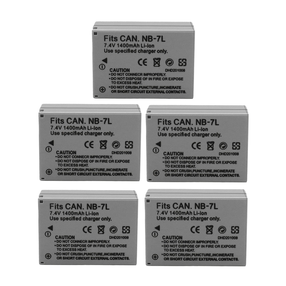 For Canon NB-7L NB7LH Battery CB-2LZE  PowerShot G10 SX30 IS 1400mAh Camera Batteries